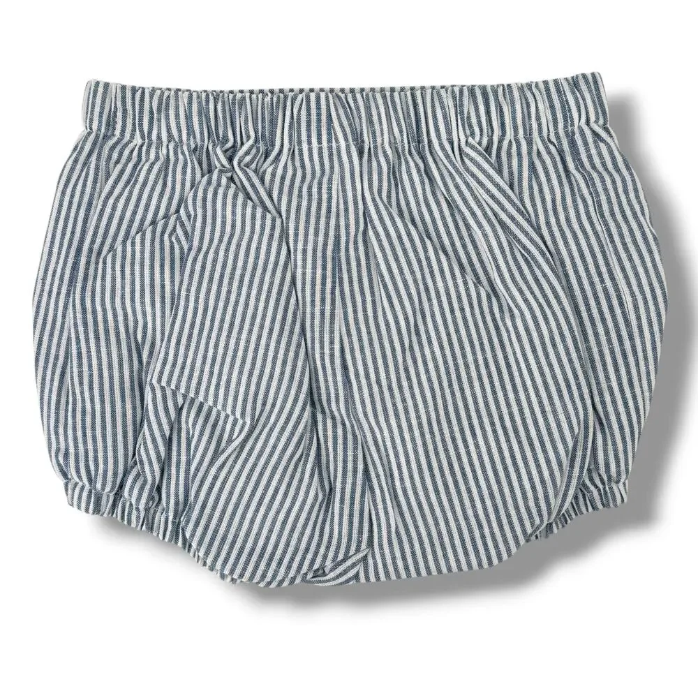 Edgehill Collection Kristin Ellen Hockman Felix Shorts Set Sz Newborn Linen